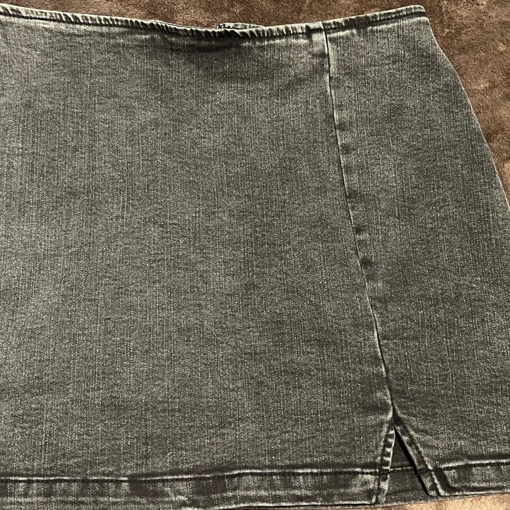 Free People Dark Gray Pencil Skirt